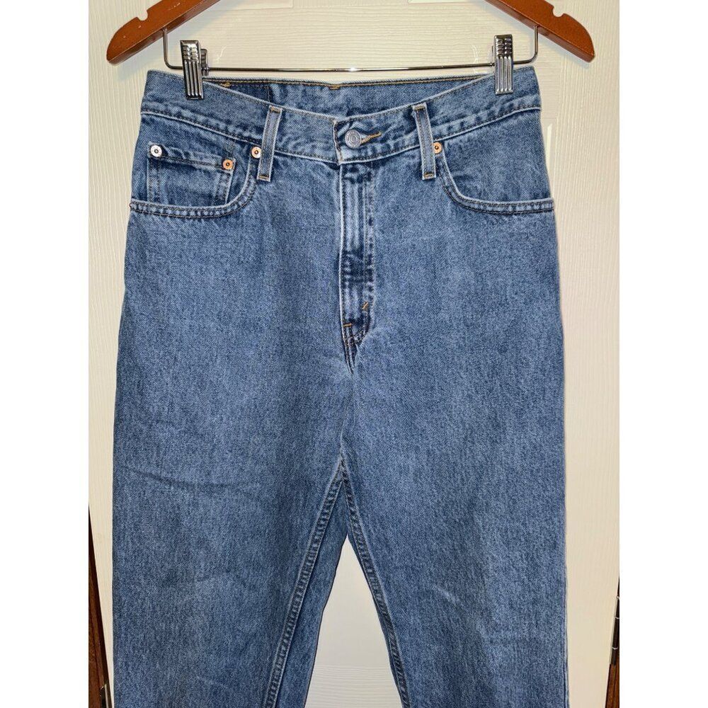 Levi’s Vintage 1999 550 Relaxed Fit Tapered Leg Mom Jeans Size 9 Jr Short - Picture 3 of 9